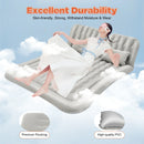 Air Travel Bed Flocking Bed SUV/Car 2 Pillow For Camping Inflatable Mattress Car Truck Black/Grey/Beige