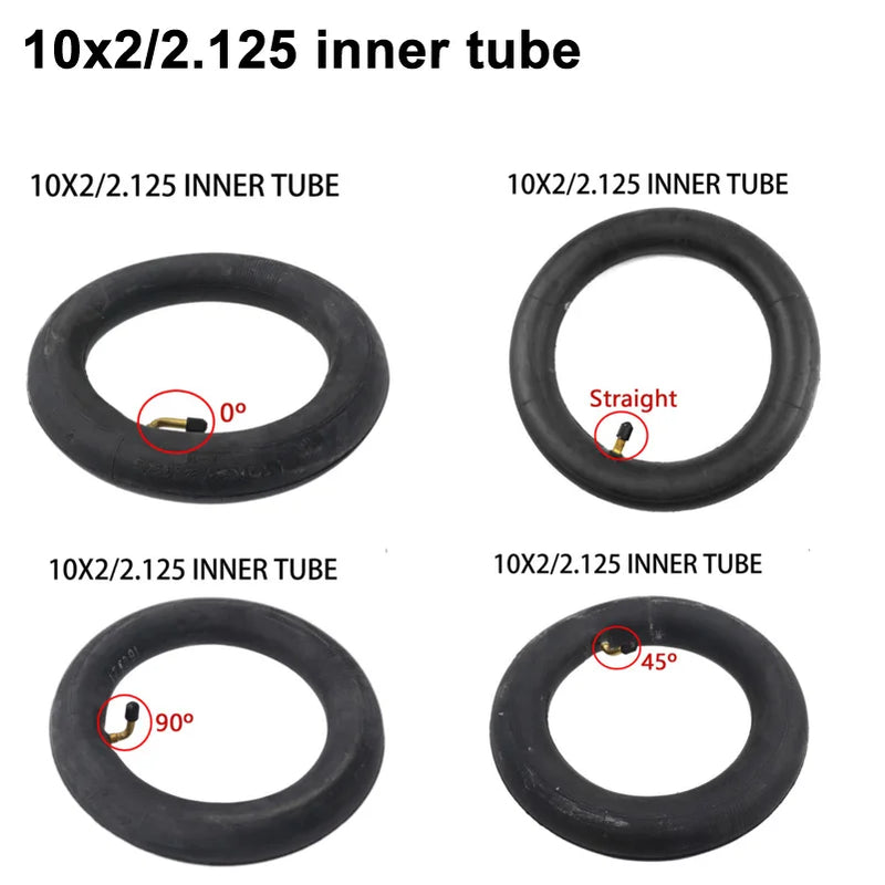 10x2/2.125 Inner Tube 10" Inflatable Camera with Straight Valve Stem for 10x2.0 10x2.125 Baby Stroller Tire & Kids' Bike