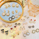 17KM 2Pcs Korea Pearl Earrings Set Irregular Dangle Earrings Heart Jewerly for Women Trendy Fashion Girls Wedding Gift 2022