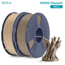 SUNLU 2KG Multiple Wood Filament Wood Texture PLA 3D Printer Filament 1.75MM 1kg/Spool Filament Fit Most FDM 3D Printers