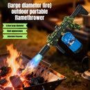 Outdoor Garden Tools BBQ Handheld Large Caliber Fierce Fire Spray Gun Card Portable Fire Gun Smoking Accessories