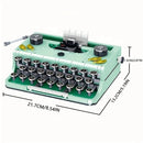 820PCS Schreibmaschine Bausteine Klassische kreative Ideen Maschine Retro Mikro Bausteine Spielzeug für Erwachsene Kinder Weihnachtsgeschenke