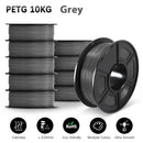 SUNLU 10KG 3D Filament PETG Filament 10kg 22 lbs 1.75mm 3D Printer Filament  Good acid and alkali resistance High transparency