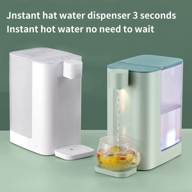 New 3L Instant Heating Water Dispenser Mini Desktop Intelligent Touch Control 5-Gears Temperature Healthy Material EU Plug 220V