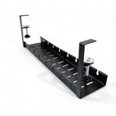 The Quiet Route | Retractable Clamp-On Under-Desk Cable Tray