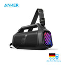 Soundcore Boom 2 Plus Outdoor-Lautsprecher, 140 W, 2+2 Kanäle, BassUp 2.0, 20h, Schnellladung, IPX7 Wasserdicht, RGB-Beleuchtung, USB-C, Po