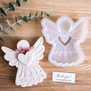 3D Love Angel Flower Arrangement Silicone Mold DIY Valentine's Day Wedding Party Decor Making Molds Plaster Resin Candle Crafts
