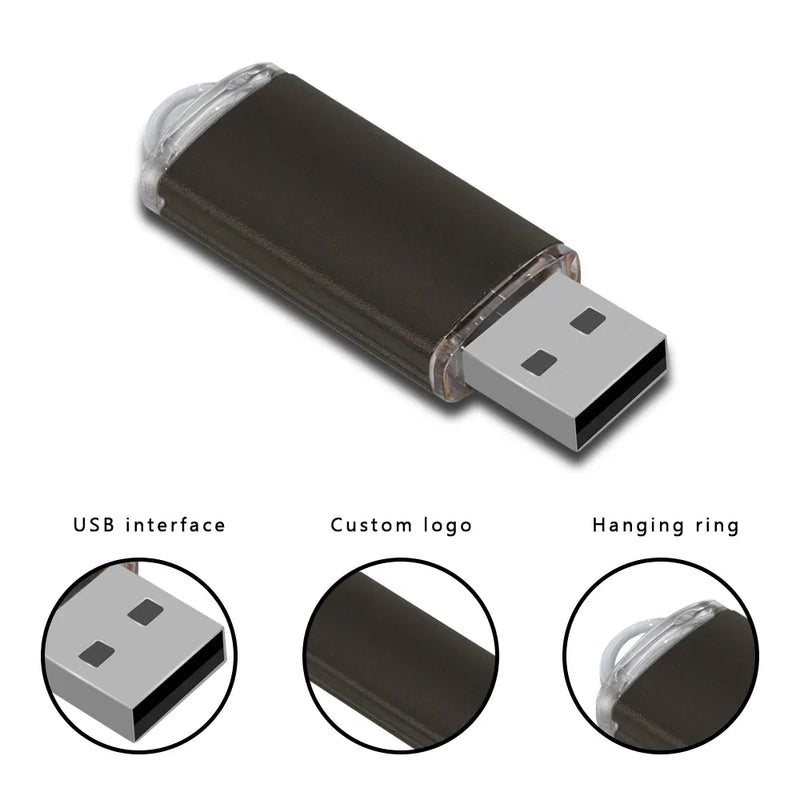 Colour USB Flash 2GB Drive Pen Drive 4GB 8GB 16GB Pendrives Memory Stick 32GB 64GB USB Stick Gift Free Custom LOGO Metal U Disk