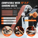 SucceBuy Belt Grinder Sander 72 x 2-Inch Variable Speed Polisher 1500W 2HP Polishing Grinding Machine Metalworking Knife Making
