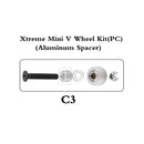 10Sets/Lot Openbuilds Strong Dual Mini Solid V Wheel Kit for V-Slot Linear Rails 3D Printer CNC Engraver Camera Silder