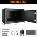 Digital Electronic Security Safe Box with Digital Keypad, 8.5L Steel Construction Cash Safe for Home Office Hotel