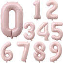32/40inch Light Pink Blue number balloons Foil Balloon Birthday Balloons Party Baloon 0 1 2 3 4 5 6 7 8 9 globos Balls