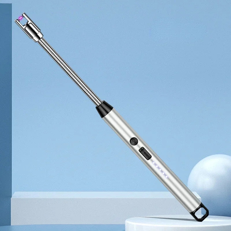 Kitchen USB Electric Arc Lighter Rechargeable Windproof BBQ Flameless Plasma Candle Long Lighters Hose Gas Stove Ignition Gun