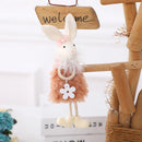 Rabbit Pendant Bunny Doll Hanging Ornaments Cloth Dolls Easter Plush Toy for Easter Party Decor Kids Gift Home Decorations