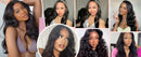 Natural Black Body Wave Remy Human Hair Wigs Lace Front Wig Pre Plucked Hairline 180% Density HD Transparent Lace Frontal Wig