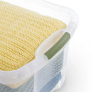 40 Quart EZ Carry Storage Bin with Full Grip Handles Stackable Plastic Container Household Organizing Storage Solutions
