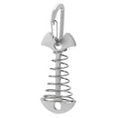 1/5Pcs Adjustable Plank Floor Spring Fishbone Anchor Tent Pegs Buckle Outdoor Awning Deck Stakes Fixed Nails Camping Tent Hooks