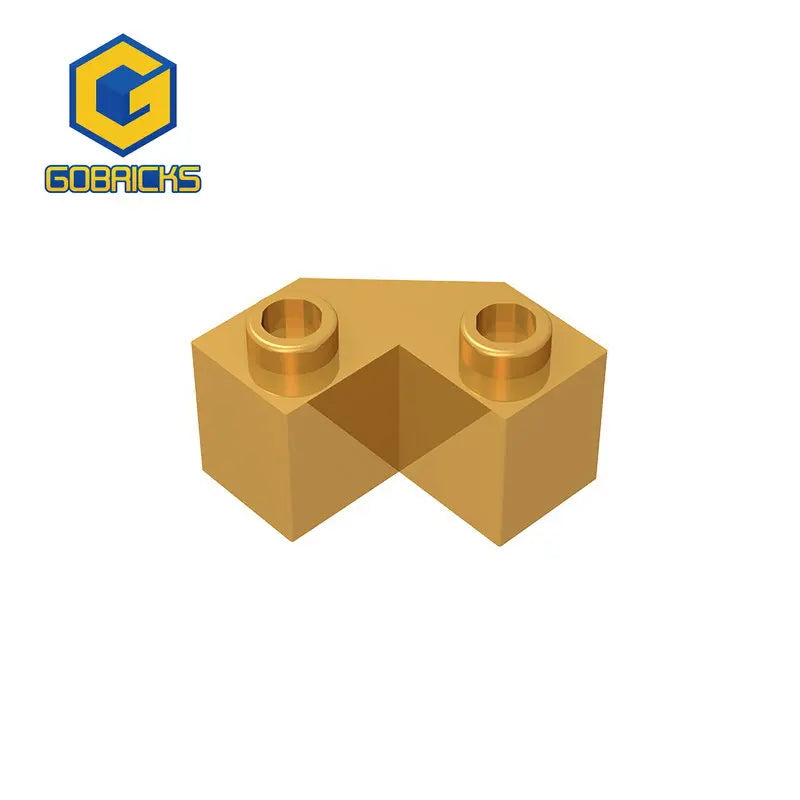Gobricks 10PCS Building Blocks 2x2 Brick 45 degrees compatible with 87620 Ｃhildren's  toys Assembles Small Particle Parts Brick