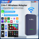 CarlinKit CP2A 2-In-1 Wireless Adapter Wired CarPlay To Wireless Android Auto & CarPlay Smart Car Box Plug & Play Online Upgrade