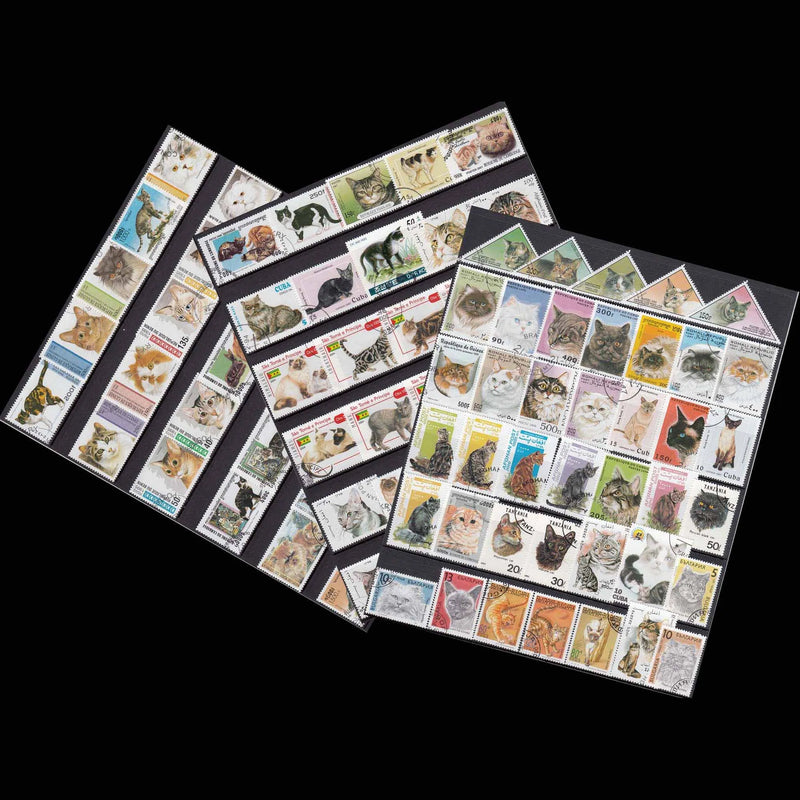 Cats Pets Animals 50 100 Pcs/lot Topic Stamps World Original Postage Stamp with Postmark Good Condition Collection No Repeat