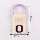 1Pc Aesthetic Initial Embroidery Alphabet Keychains Fabric DIY 26 Letters Unique Keyring Charms For Pouch Bags Accessories Gift