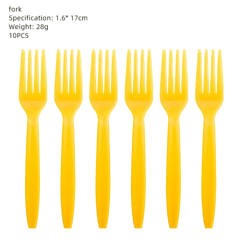 Cartoon Yellow Sponge-Bob Theme Party Supplies Disposable Tableware Plate Cup Tablecloths Balloons For Kids Birthday Baby Shower