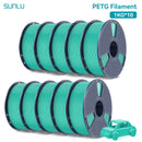 SUNLU 10KG PETG/ABS Filamente 10 Rollen 3D-Filament 1KG/Rolle 1.75mm 100% Filament ordentlich aufgereiht für den 3D-Druck aus der EU USA