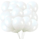 100Pcs Bulk Wedding Decor Round White Balloon Birthday Balloons Men Set 25.4X25.4X25.4CM Party Emulsion Decorations Indoor Man