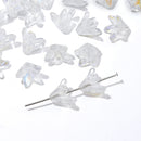 About20Pcs Glass Beads, Small Lily Scattered Beads, Handmade DIY 'Making Couple Bracelets, Necklaces, Earrings, Jewelry Accessor