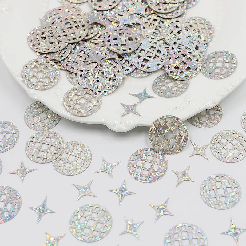 100pcs disco themed party confetti, wedding, birthday, single woman, bride, gift giving party, engagement decoration