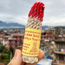 Nepal Handmade Herbal Rope 25 Bundle White Sage Buddha Incense String for Home Bedroom Temple Meditation Herbs
