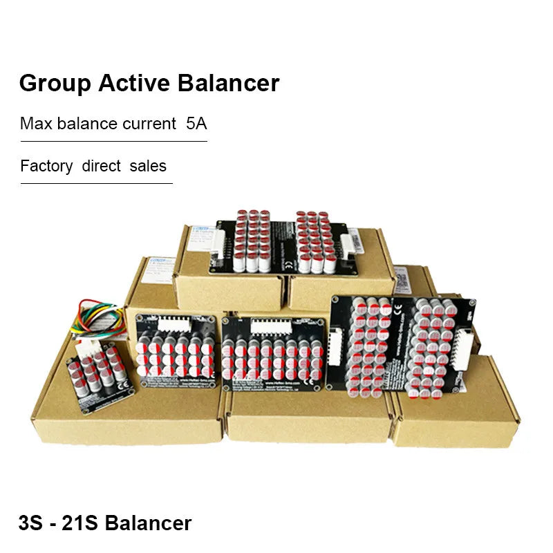 Heltec Wholesale Active Equalizer Balancer 5A 3S-21S 4S 6S 7S 8S 14S 16S 17S  20S 21S Lifepo4/Lipo/LTO Battery Energy Capacitor