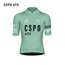 CSPD ATK men's cycling sportswear set summer lightweight cycling jersey sponge cushion cycling bib MTB cycling suit