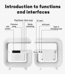 Multifunction Wireless Charger Stand Bluetooth 5.0 Speaker FM TF RGB Night Light Fast Charging Station for iPhone Samsung Xiaomi