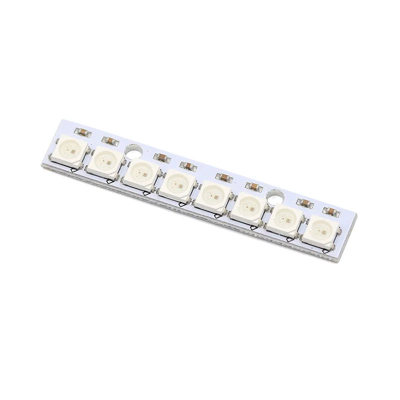 8 channel WS2812 WS2812B WS 2811 5050 RGB LED Lamp Panel Module 5V 8-Bit Rainbow LED Precise