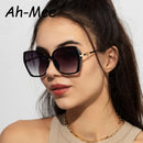 Fashion Large Frame Square Sunglasses Women Trendy Style Sun Glasses For Lady Shades Gradient Oculos UV400 Streetwear Eyewear