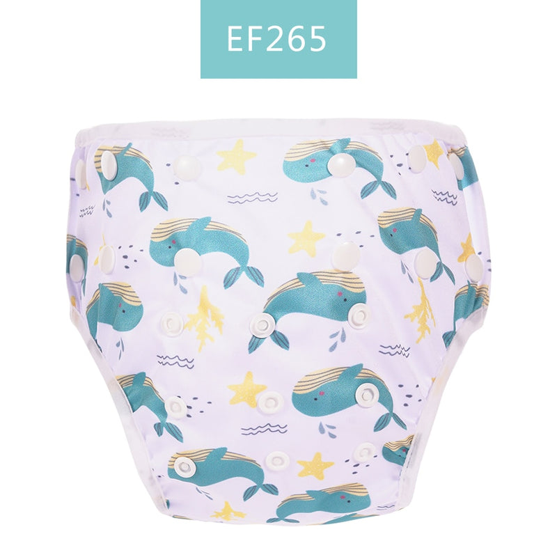 Happy Flute 1pc Baby Summer Waterproof Adjustable Cloth Diapers Pool Pant Swimming Diaper Cover Reusable Washable Baby Nappy