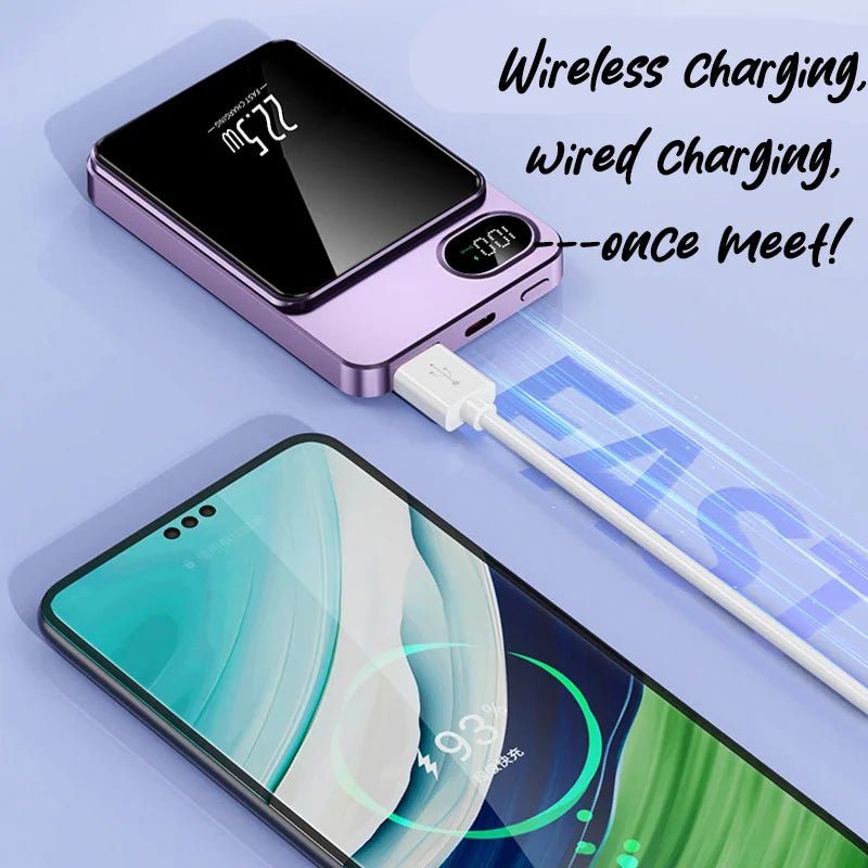 Xiaomi New 50000mAh Magnetic Qi Wireless Charger Power Bank 22.5W Super Fast Charging Mini Powerbank For iPhone Samsung Huawei