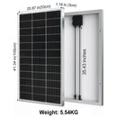 Solar Panel Monocrystalline Solar Panel 120 W 18 V for 12 V Batteries, Photovoltaic, Solar Cell Solar System, PV Solar System