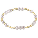 Vlen Stackable Pearl Bracelet for Women Trendy Summer Jewelry Gold Color Ball Beads Strand Pulseras Accessories