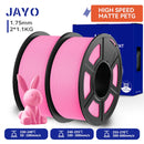 JAYO 2 Rolls 3D High Speed Matte PETG/PETG Filament 1.75mm 600mm/s Print Range High Flow Speedy PETG 3D Printer Filament for 3D