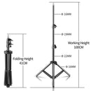 1/4 Screw Head Light Stand Tripod 2m 1.5m 68cm For Phone Selfie Stick Adjustable For Photo Studio Flashes Photographic Softbox