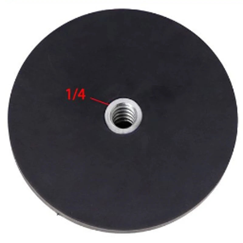 43/66/88/135mm 1/4 Flat and 1/4 Bolt Mgnetic Base Rubber Coated Neodymium Pot Magnets Suction Cup Camera Mounting Bracket