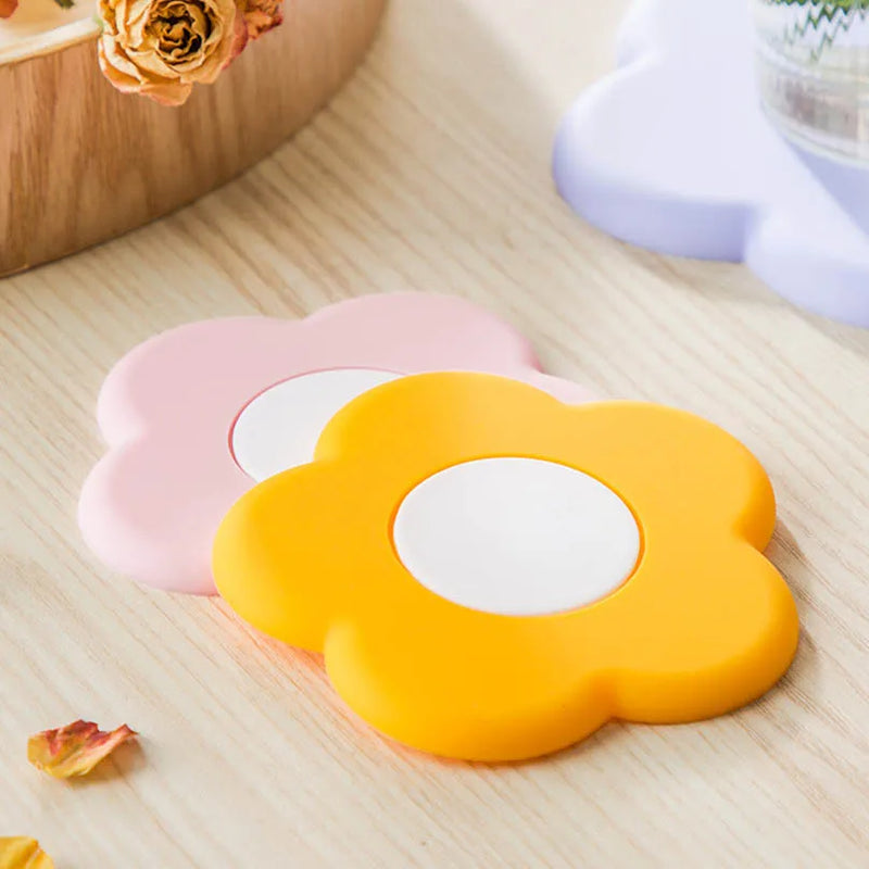 Flower Coaster Silicone Table Mat Porta Vasos Anti Slip Cup Holders Cute Placemats Cocinas Accesorios Kitchen Drink Coasters