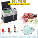 SucceBuy 30L 40L 50L Mini Car Refrigerator Small Fridge Freezer Portable Compressor Cooler 220V for Driving Camping Picnic