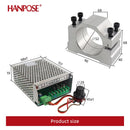 HANPOSE 0.5kw clamps Air cooled Air cooled spindle ER11 chuck CNC 500W Spindle Motor + Power Supply speed governor