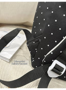 New Large Capacity Polka Dot Backpack Multifunctional Lightweight Piano Key Backpack Black Piano Mochilas Sports