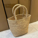 Handmade Crochet Straw Bag Tote Summer Raffia Beach Bags for Women Handbag Travel Woven Bucket Bag Designer Shoulder Bags Clutch