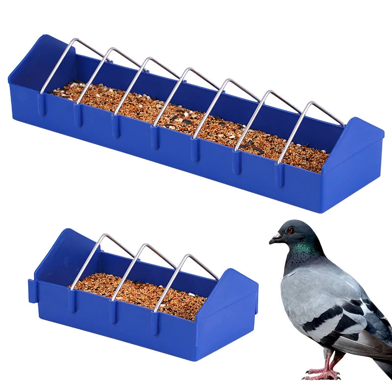 20cm/40cm Thickened Bird Pigeon Feeder Trough Chicken Food Fountain Bird Chick Feeding Bowl Slot Container Food Dispenser Tool