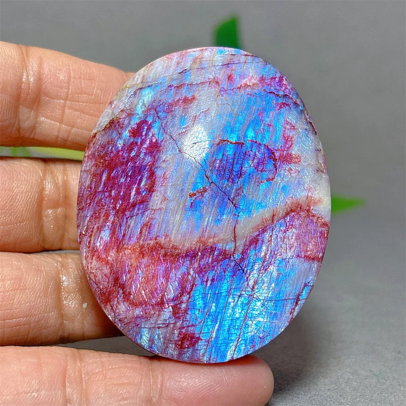 Red Moonstone Palm Crystal Natural Quartz Stone Home Decoration Minerals Reiki Craft Gifts Energy Healing Meditation Spiritual